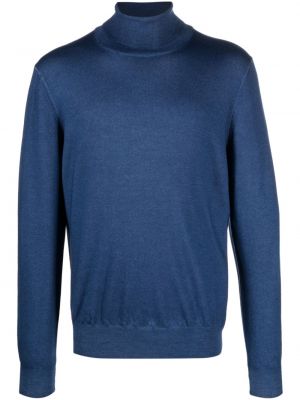 Sweter wełniany D4.0 niebieski