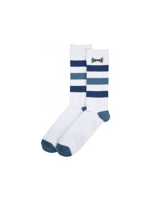 Pruhované ponožky Independent bílé
