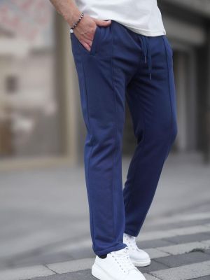 Pantaloni sport Madmext albastru