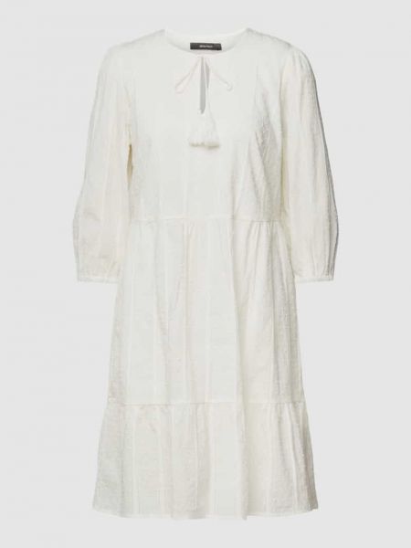 Sukienka midi z dekoltem w serek Montego biała