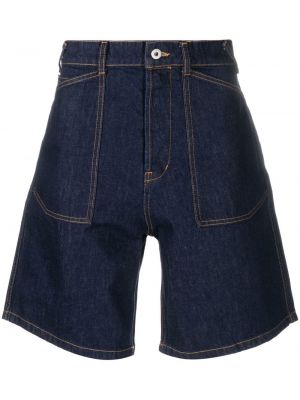 Shorts en jean avec applique Kenzo bleu