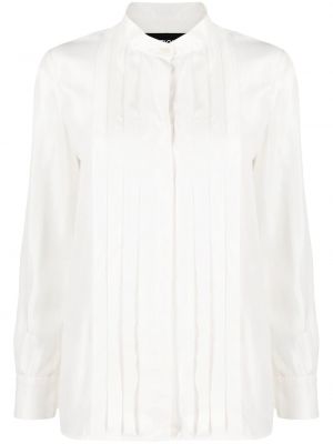 Плисирана риза Boutique Moschino бяло