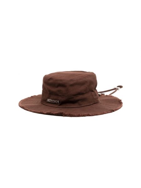 Brązowy kapelusz Jacquemus
