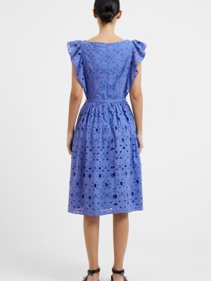 Платье с вышивкой French Connection синее