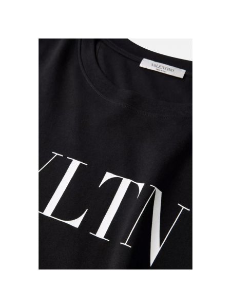Camisa de algodón con estampado Valentino negro