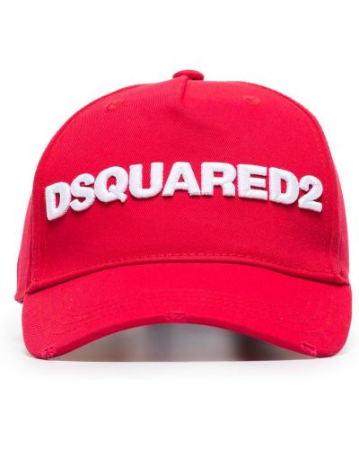 Cappello con visiera Dsquared2 rosso