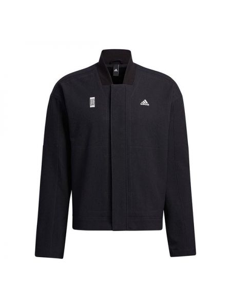 Спортивная джинсовая куртка Adidas черная