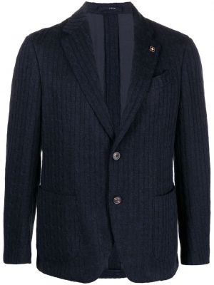 Stickad blazer Lardini blå