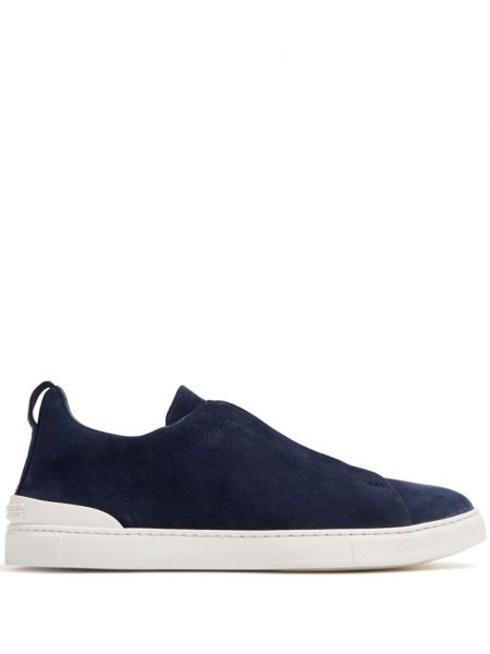 Wildleder sneaker Zegna blau