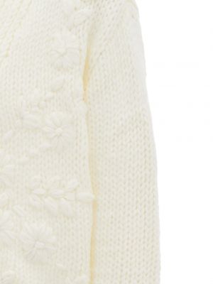Плетен памучен елек Mymo бяло