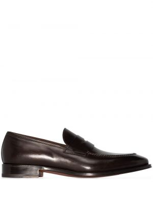 Loafers med slip-on Santoni brun