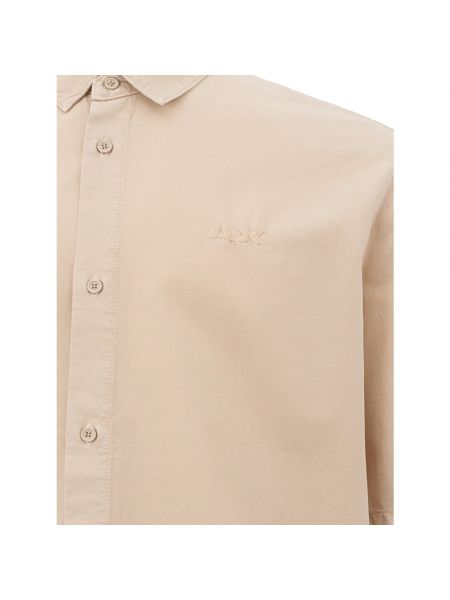 Camisa manga corta Armani Exchange beige