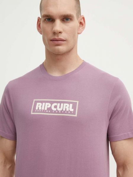 Pamučna majica Rip Curl ljubičasta