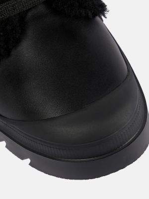 Kožené kotníkové boty Roger Vivier černé