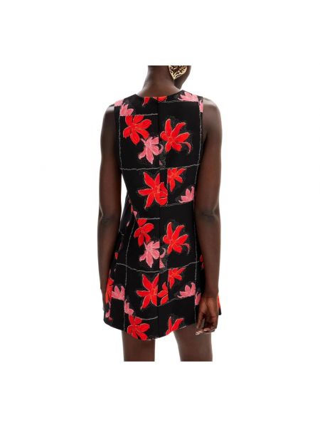 Mini vestido con cremallera de flores Desigual negro