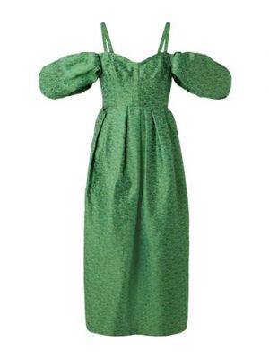 Платье миди Rosie Assoulin, зеленое