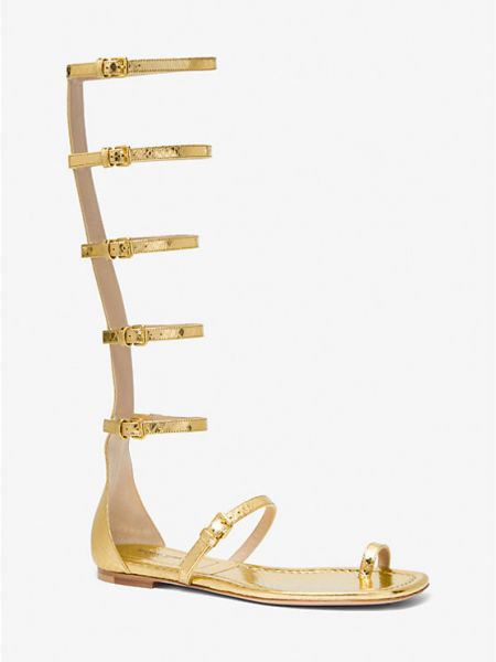 Кожаные сандалии Michael Kors Collection желтые