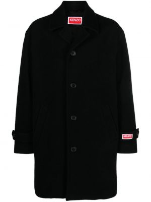 Manteau à boutons Kenzo noir