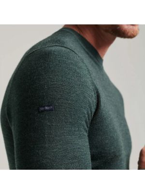 Sudadera de lana de tela jersey Superdry verde