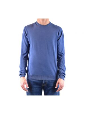 Sweter z okrągłym dekoltem Jacob Cohen niebieski
