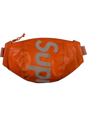 Водонепроницаемая светоотражающая поясная сумка Supreme оранжевая