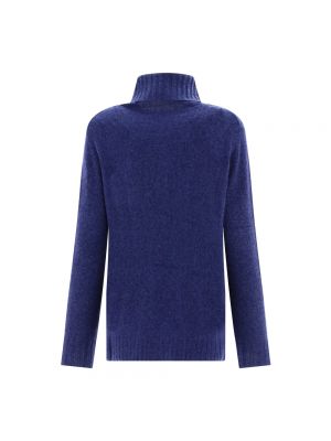 Jersey cuello alto de lana de tela jersey Aspesi azul