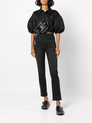 Skinny džíny Frame černé
