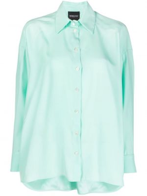 Копринена риза Simonetta Ravizza зелено