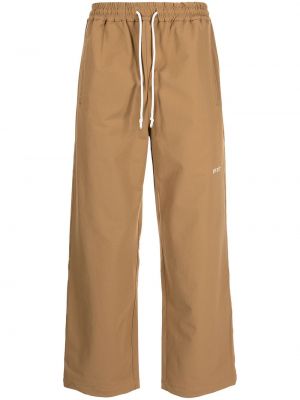 Pantalones de chándal con bordado Off Duty marrón