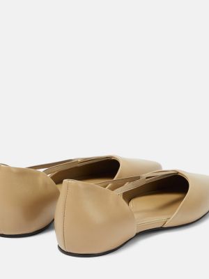 Bőr balerina cipők Toteme szürke