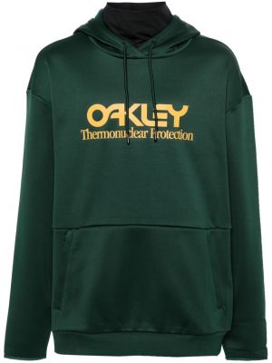 Hoodie s kapuljačom s printom Oakley zelena
