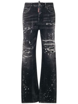 Jeans distressed baggy Dsquared2 nero