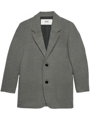 Manteau à boutons oversize Ami Paris gris