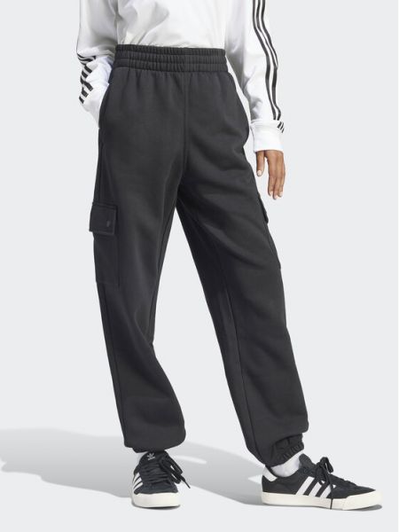 Spodnie cargo polarowe Adidas Originals czarne