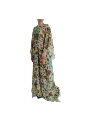 Jedwabna sukienka długa Dolce And Gabbana