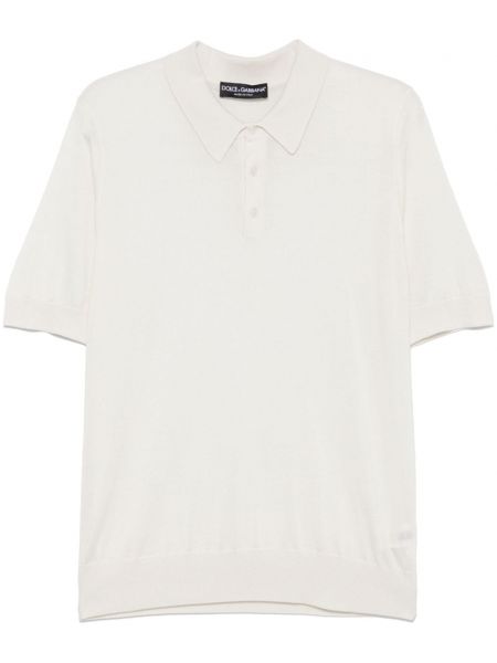 Poloshirt Dolce & Gabbana hvid