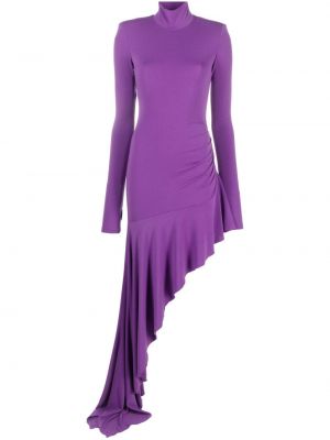 Sukienka midi asymetryczna The Andamane fioletowa