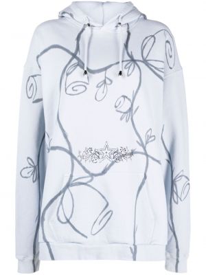 Geblümt hoodie aus baumwoll mit print Collina Strada
