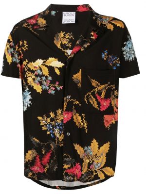 Abstrakt trykk trykt floral skjorte Marcelo Burlon County Of Milan svart