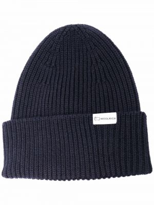 Gorro de punto Woolrich azul