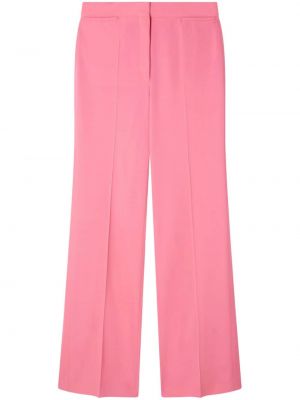 Pantaloni cu picior drept de lână Stella Mccartney roz
