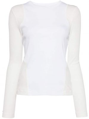 Βαμβακερή μπλούζα Juun.j λευκό