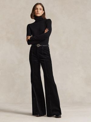 Pantalones de algodón con bolsillos Polo Ralph Lauren negro