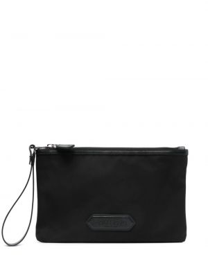 Usnjena pisemska torbica Tom Ford črna