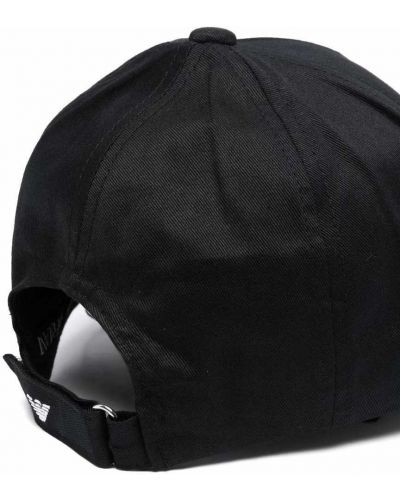 Gorra con bordado Emporio Armani negro