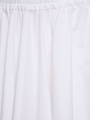 Βαμβακερή midi φούστα Aspesi λευκό