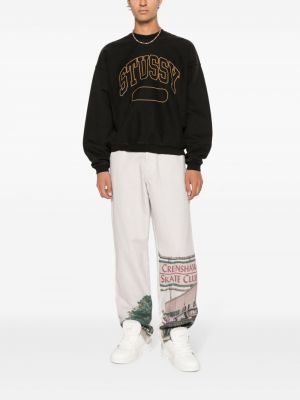 Sweatshirt aus baumwoll mit print Stüssy schwarz