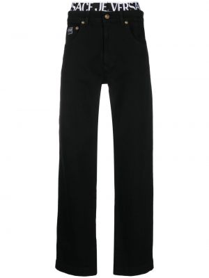 Džínsy s rovným strihom Versace Jeans Couture čierna