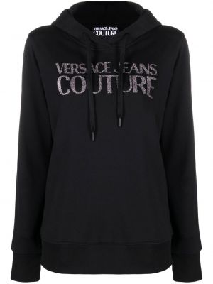 Bomull hettegenser Versace Jeans Couture svart