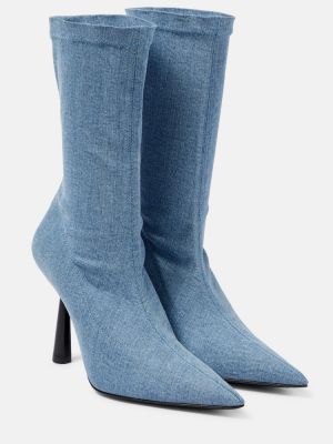 Обувки до глезена Gia Borghini синьо